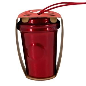 Starbucks 2014 Red Cup Ornament Mini Coffee Tumbler Christmas